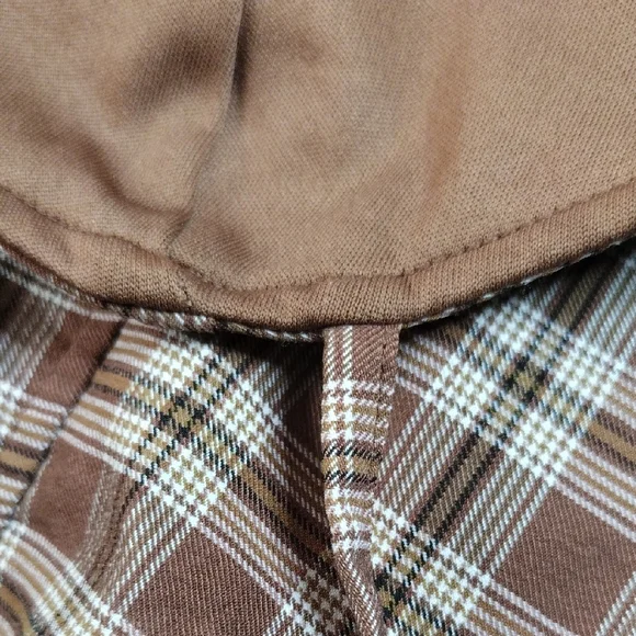 H&M Brown Plaid Camisole Top - Picture 15 of 16